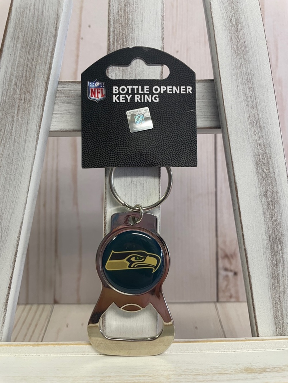 Seattle Seahawks NFL Football Key Ring Seahawk Bottle Opener Team Keychain NEW
